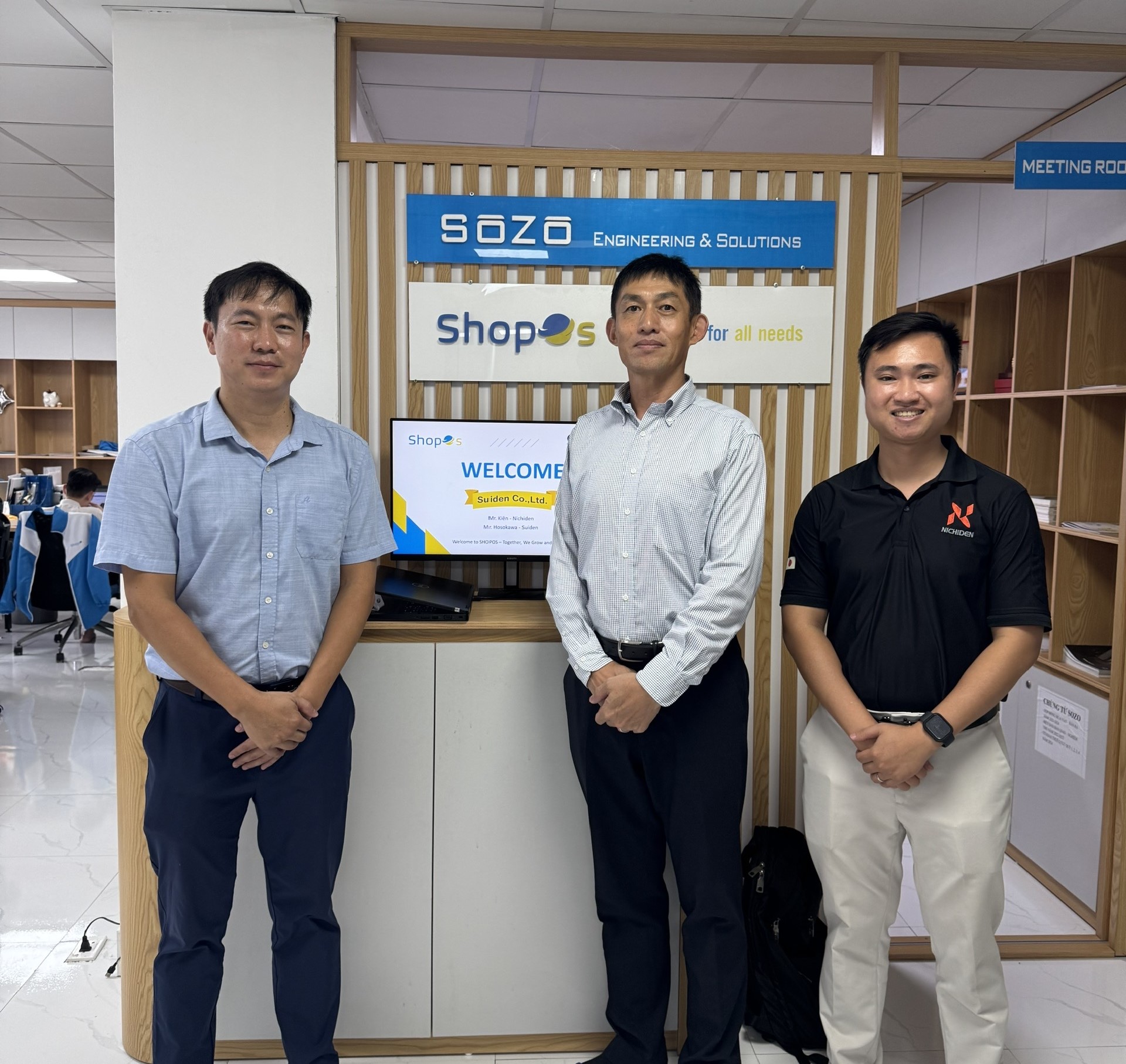 SUIDEN Co., Ltd. Thăm và Làm Việc Tại SHOPOS – Thúc Đẩy Hợp Tác, Mở Rộng Cơ Hội Phát Triển Tại Thị Trường Việt Nam