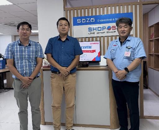 ヤマハモーターパーツマニュファクチャリングベトナムがSHOPOS有限会社を訪問・懇談しました。