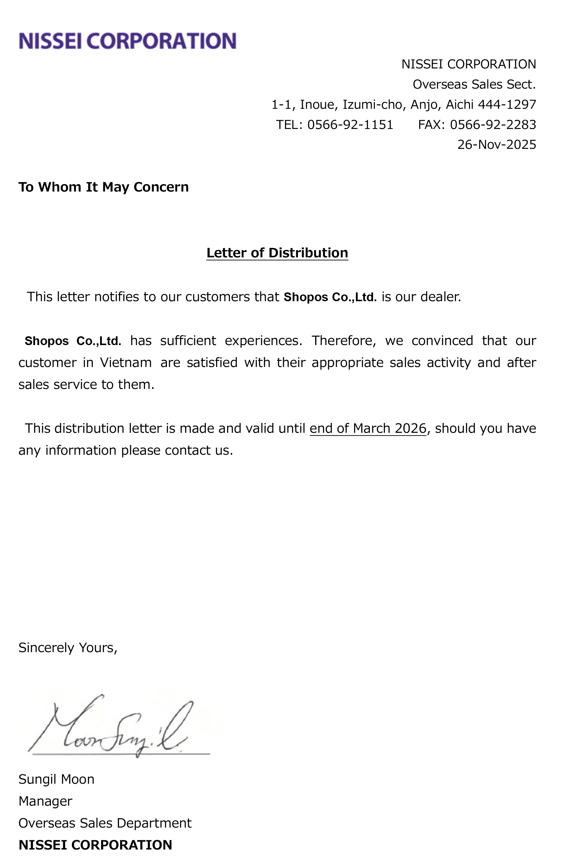 giay-chung-nhan-dai-ly-NISSEI-Shopos